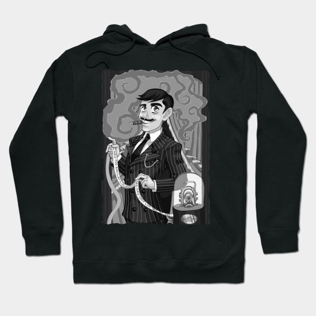 Gomez Addams Vintage Hoodie by Von Plundercat